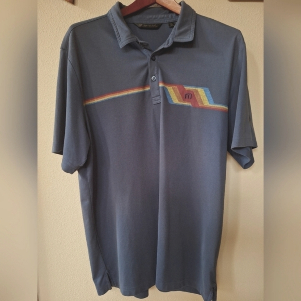 Travis Mathew Byob Mens Short Sleeve Polo Shirt Size Xl